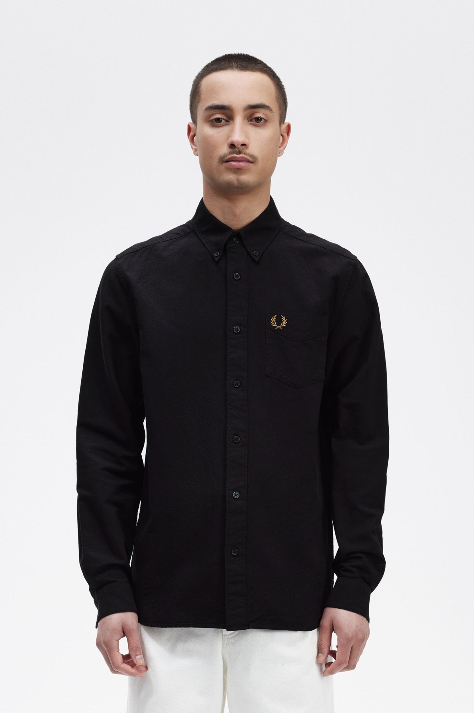 Fred Perry Oxford Shirt M5516 R88 col. Black Andro